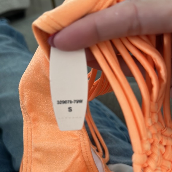BNWT Victoria’s Secret orange macrame bottoms size Small - Picture 5 of 5
